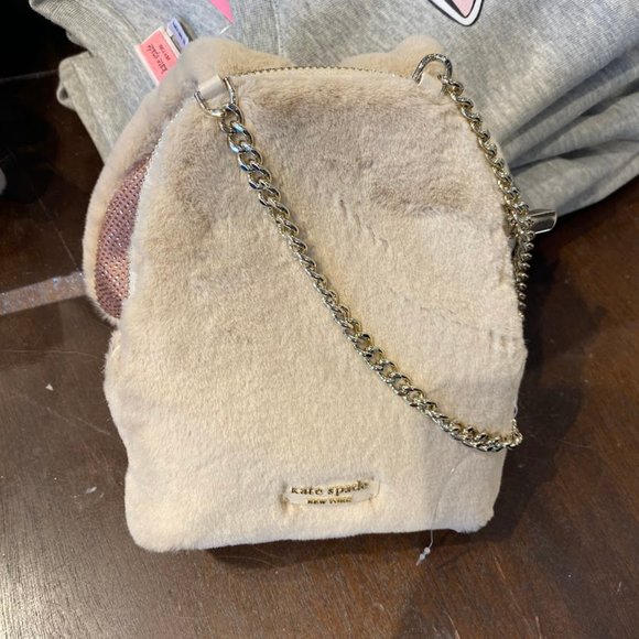 Kate Spade Bunny Rabbit Faux Fur Crossbody Bag K5504 - Picture 2 of 14